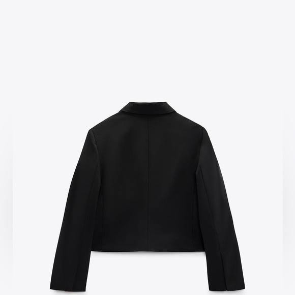 ZARA CROPPED WOOL BLEND BLAZER. Size Xsmall - Picture 2 of 5